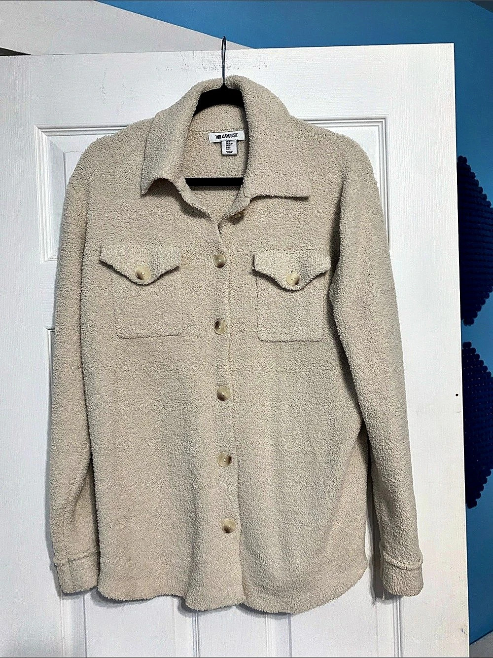 WILLIAM RAST Teddy Jacket Cream Small like new